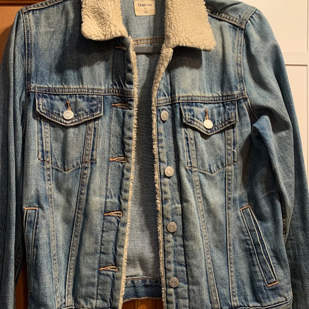 Gap Shearling Denim Jacket